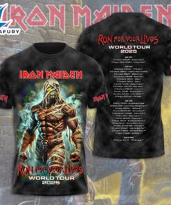 Iron Maiden Run For Your Lives World Tour 2025-26 For Iron Maiden FC Shirt