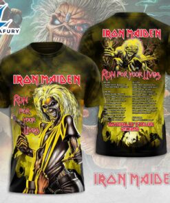 Iron Maiden Tour 2025-26 T-shirt, Run for Your Lives Tour 2025 With Tour Date Shirt