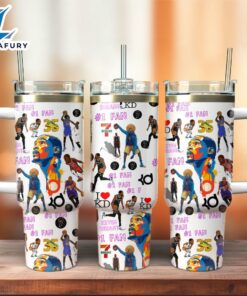 Kevin Durant Phoenix Suns Basketball NBA Sport Custom Stanley Quencher 40oz Stainless Steel Tumbler With Handle