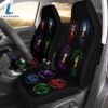 Kiss Band 2PCS Car Seat Cover 3D Decor