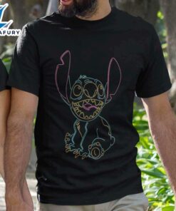 Lilo & Neon Stitch Outline T-Shirt Disney
