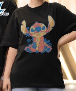 Lilo & Stitch Hawaiian Floral T-Shirt Disney