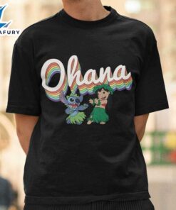 Lilo & Stitch Pride Ohana Rainbow T-Shirt Disney