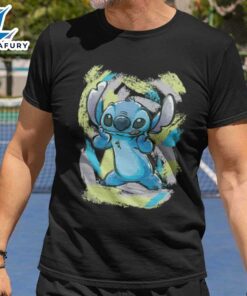 Lilo & Stitch Watercolor Brushstrokes T-Shirt Disney