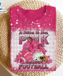 Los Angeles Chargers Bleached Cancer Awareness, Sport Shirts For Fan