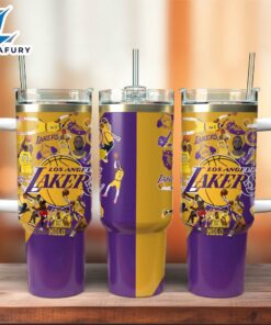 Los Angeles Lakers Basketball NBA Sport Custom Stanley Quencher 40oz Stainless Steel Tumbler