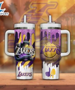 Los Angeles Lakers NBA Custom Stanley Quencher 40oz Stainless Steel