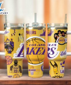Los Angeles Lakers NBA Sport Custom Stanley Quencher 40oz Stainless Steel Tumbler