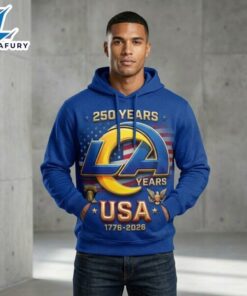 Los Angeles Rams USA 250 Years 1776-2026 Anniversary Hoodie