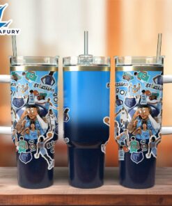 Memphis Grizzlies Basketball NBA Sport Custom Stanley Quencher 40oz Stainless Steel Tumbler