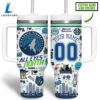 Minnesota Timberwolves NBA Custom Stanley Quencher 40oz Stainless Steel Tumbler