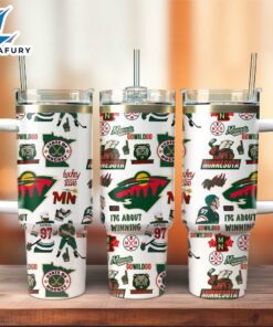 Minnesota Wild NHL Sport Custom Stanley Quencher 40oz Stainless Steel Tumbler