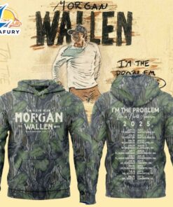 Morgan Wallen x Houston Texans Tour 2025 Camo Hoodie
