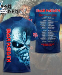 Music Iron Maiden 50 Years 1975-2025 Thank You For The Memories Signatures Shirt