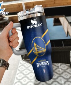 NBA Golden State Warriors Custom Stanley Quencher 40oz Stainless Steel Tumbler With Handle