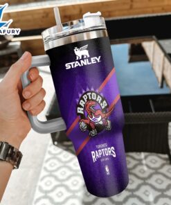 NBA Toronto Raptors Custom Stanley Quencher 40oz Stainless Steel Tumbler With Handle