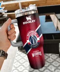 NBA Washington Wizards Custom Stanley Quencher 40oz Stainless Steel Tumbler With Handle