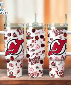 New Jersey Devils Ice Hockey NHL Sport Custom Stanley Quencher 40oz Stainless Steel Tumbler