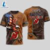 New Jersey Devils USA 250th Anniversary 3D T-Shirt