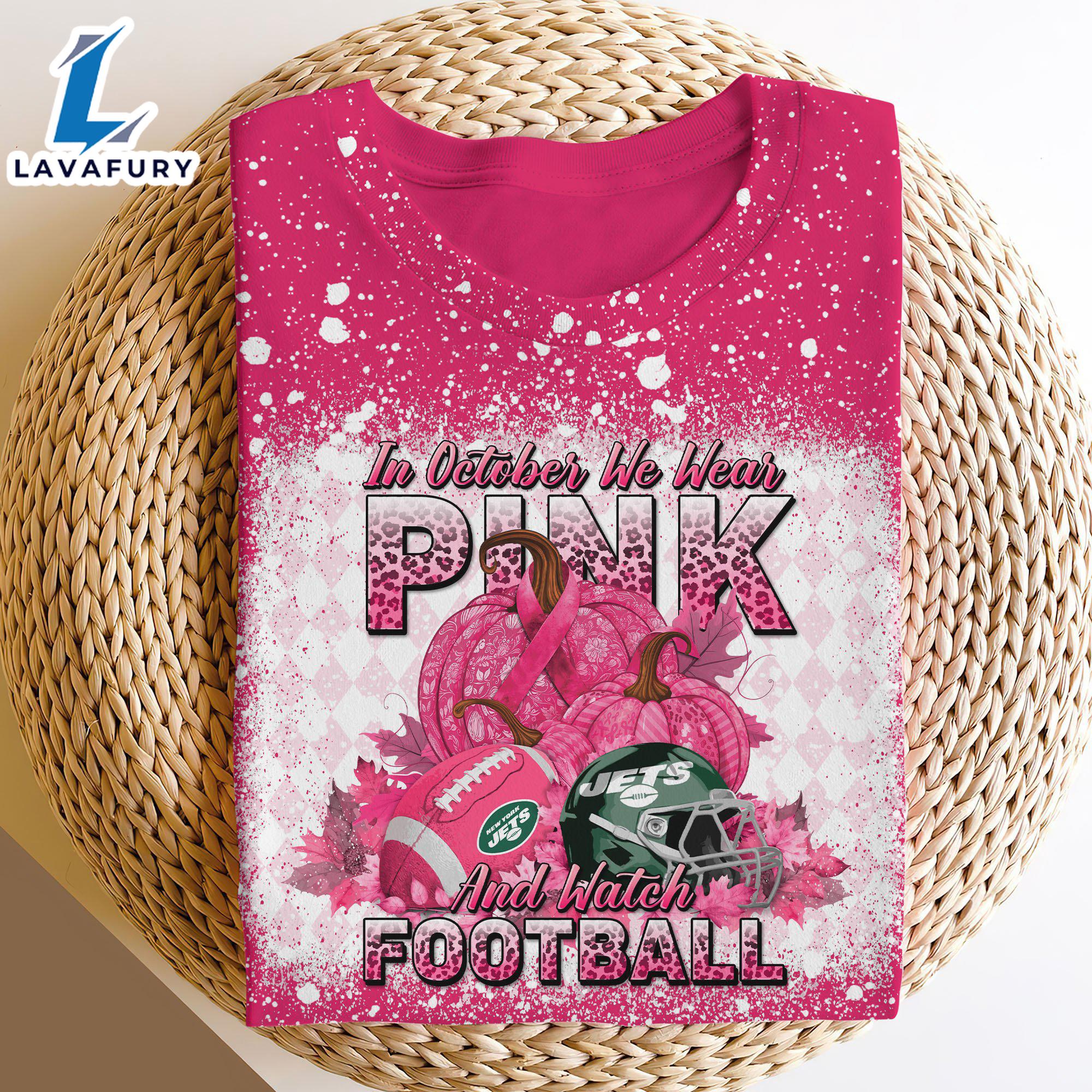 New York Jets Bleached Cancer Awareness, Sport Shirts For Fan Gift Summer New York Jets Bleached Cancer Awareness, Sport Shirts For Fan Gift Summer