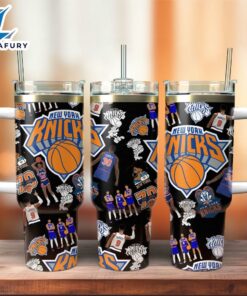 New York Knicks NBA Sport Custom Stanley Quencher 40oz Stainless Steel Tumbler