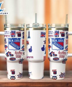 New York Rangers Ice Hockey NHL Sport Custom Stanley Quencher 40oz Stainless Steel Tumbler