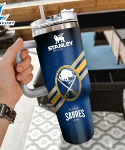 NHL Buffalo Sabres Custom Stanley Quencher 40oz Stainless Steel Tumbler With Handle