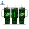 NHL Carolina Hurricanes Happy St. Patrick's Day Custom Stanley Quencher 40oz Stainless Steel Tumbler With Handle