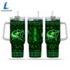 NHL Columbus Blue Jackets Happy St. Patrick's Day Custom Stanley Quencher 40oz Stainless Steel Tumbler With Handle