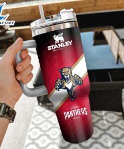 NHL Florida Panthers Custom Stanley Quencher 40oz Stainless Steel Tumbler With Handle