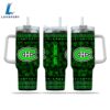 NHL Montreal Canadiens Happy St. Patrick's Day Custom Stanley Quencher 40oz Stainless Steel Tumbler With Handle