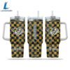 NHL Nashville Predators Stained Glass Effect Custom Stanley Quencher 40oz Stainless Steel Tumbler With Handle