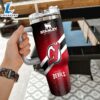 NHL New Jersey Devils Custom Stanley Quencher 40oz Stainless Steel Tumbler With Handle