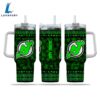 NHL New Jersey Devils Happy St. Patrick's Day Custom Stanley Quencher 40oz Stainless Steel Tumbler With Handle