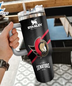 NHL Ottawa Senators Custom Stanley Quencher 40oz Stainless Steel Tumbler With Handle