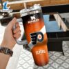 NHL Philadelphia Flyers Custom Stanley Quencher 40oz Stainless Steel Tumbler With Handle