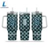 NHL Seattle Kraken Stained Glass Effect Custom Stanley Quencher 40oz Stainless Steel Tumbler With Handle