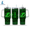 NHL Tampa Bay Lightning Happy St. Patrick's Day Custom Stanley Quencher 40oz Stainless Steel Tumbler With Handle