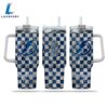 NHL Tampa Bay Lightning Stained Glass Effect Custom Stanley Quencher 40oz Stainless Steel Tumbler With Handle