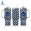 NHL Toronto Maple Leafs Stained Glass Effect Custom Stanley Quencher 40oz Stainless Steel Tumbler With Handle