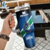 NHL Vancouver Canucks Custom Stanley Quencher 40oz Stainless Steel Tumbler With Handle