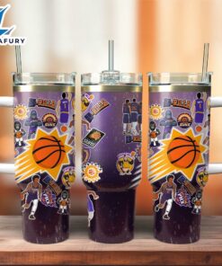 Phoenix Suns Basketball NBA Sport Custom Stanley Quencher 40oz Stainless Steel Tumbler