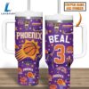 Phoenix Suns NBA Custom Stanley Quencher 40oz Stainless Steel Tumbler