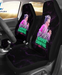 P!nk 2PCS Car Seat Cover 3D Decor