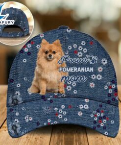 Pomeranian 2 Proud Mom Cap Gift For Christmas