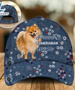 Pomeranian 3 Proud Mom Cap Gift For Christmas