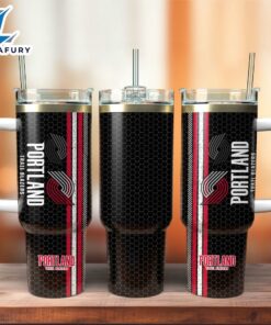 Portland Trail Blazers Basketball NBA Sport Custom Stanley Quencher 40oz Stainless Steel Tumbler With Handle