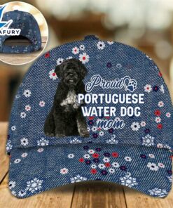 Portuguese Water Dog Proud Mom Cap Gift For Christmas