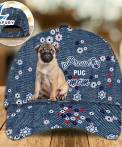 Pug 2 Proud Mom Cap Gift For Christmas