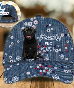 Pug 3 Proud Mom Cap Gift For Christmas